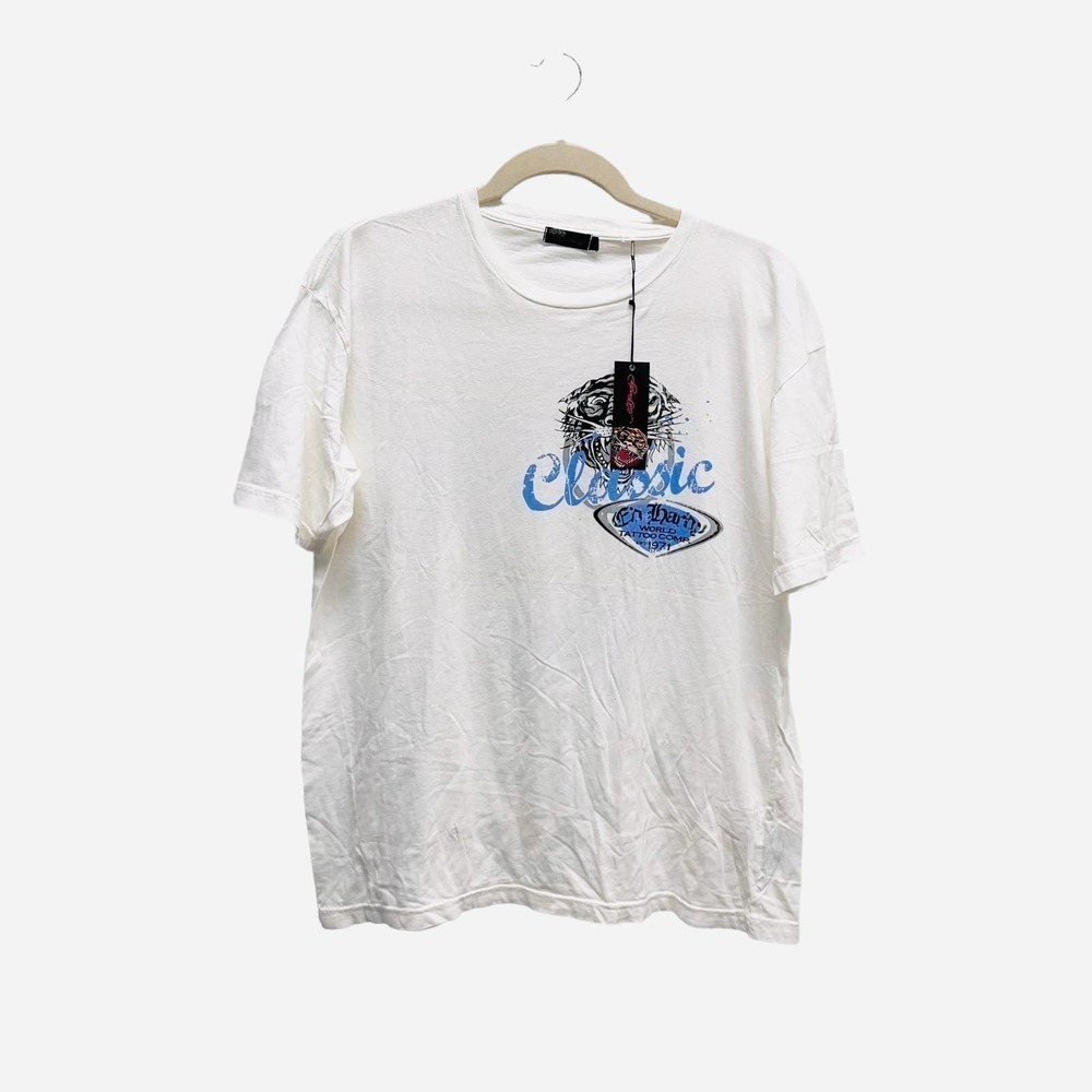 Ed Hardy Graphic Tee White Mens Size 2XL NWT